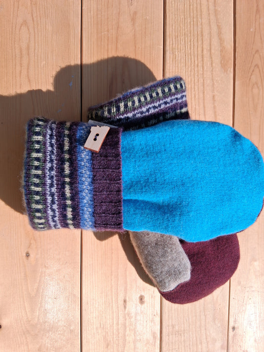 100% Felted Wool Mittens