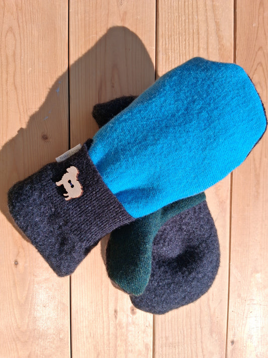 100% Felted Wool Mittens