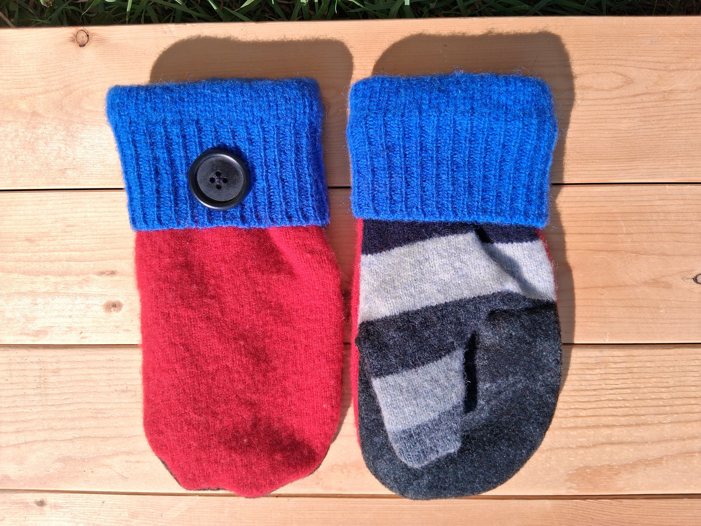 100% Felted Wool Mittens