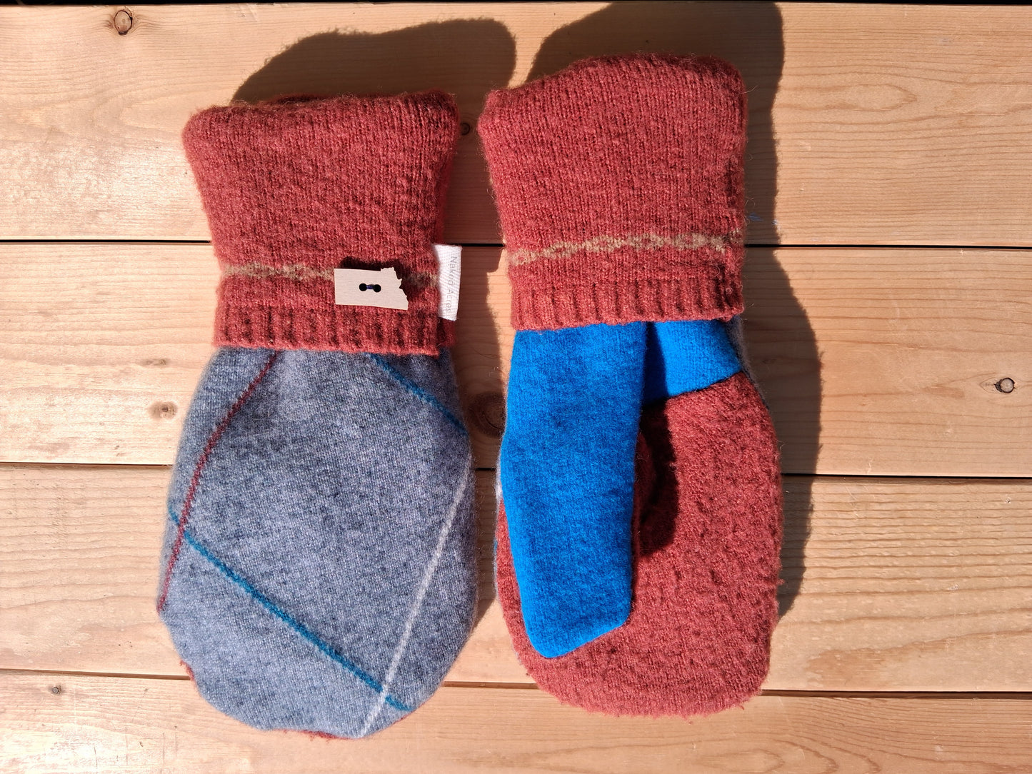 100% Felted Wool Mittens