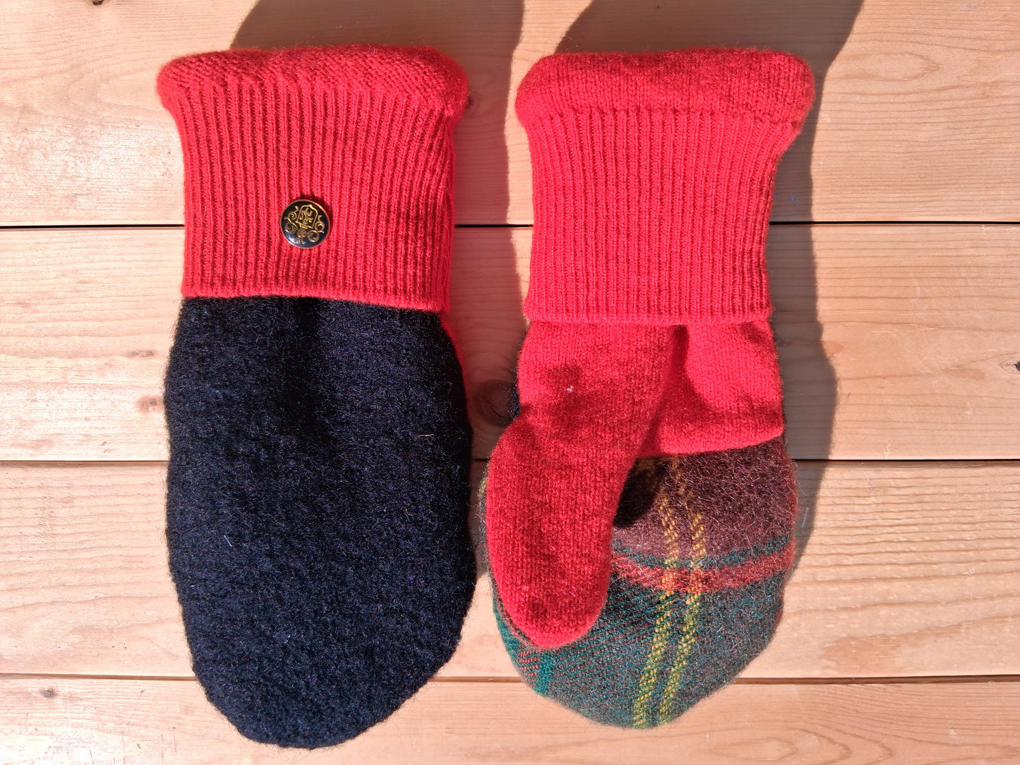 100% Felted Wool Mittens