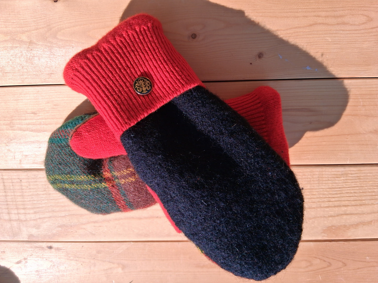 100% Felted Wool Mittens