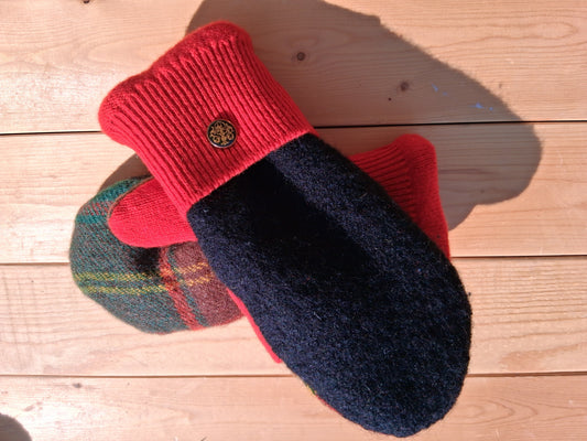 100% Felted Wool Mittens